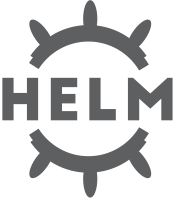 Helm logo gris