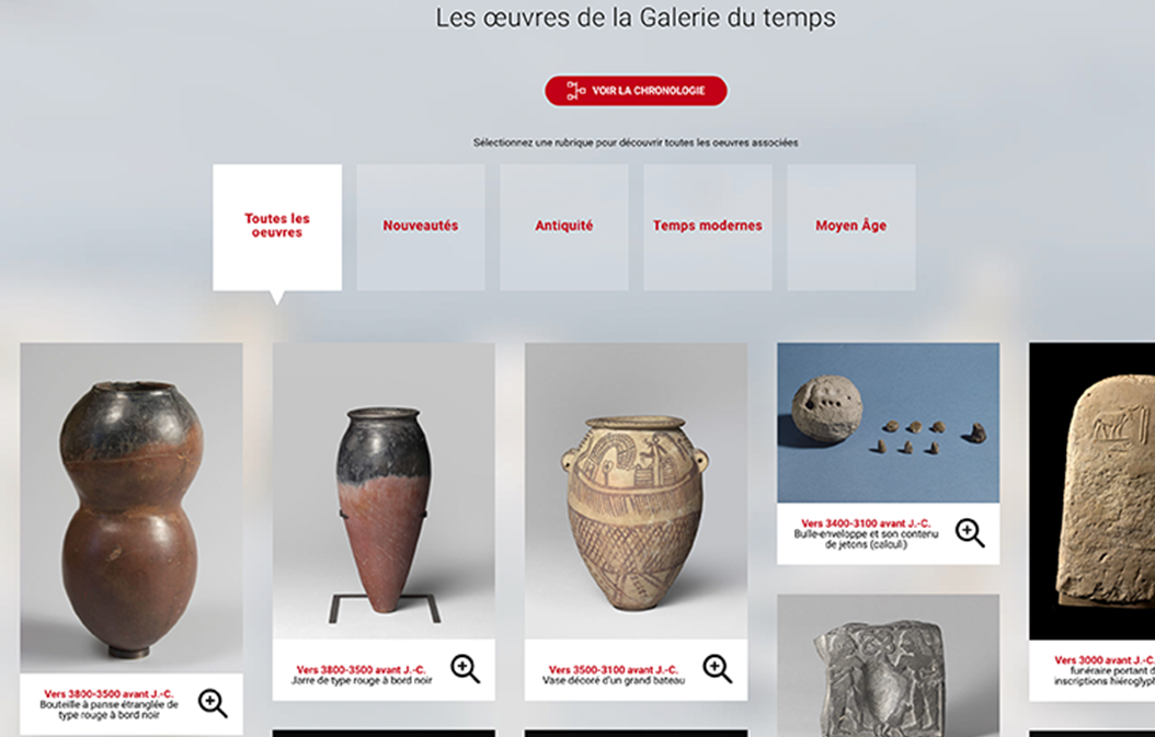 catalogue oeuvres musées du louvre lens accès site internet